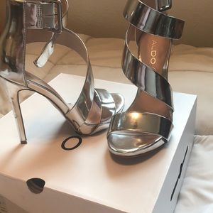 Silver Aldo Shoes size 7